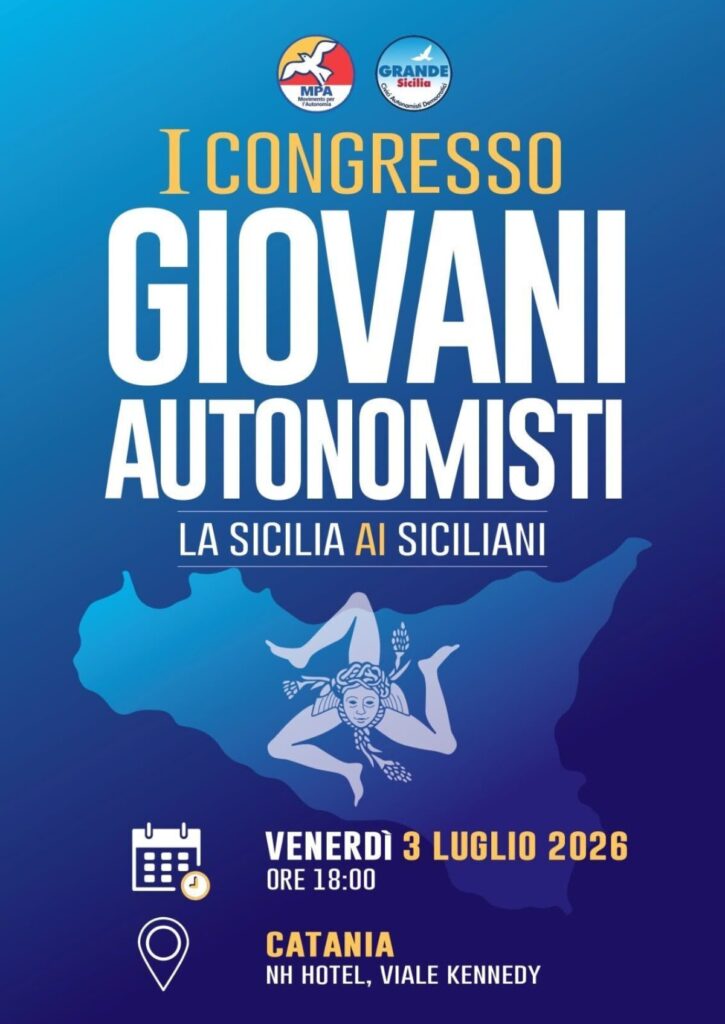 Congresso costituente Giovani Autonomisti MpA a Catania